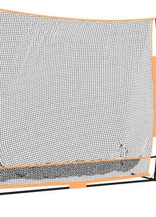 Golftrainingsnet 215x107x216 cm polyester zwart en oranje