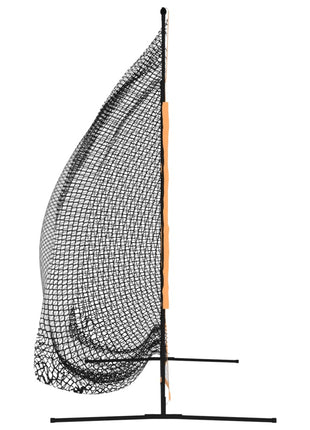 Golftrainingsnet 215x107x216 cm polyester zwart en oranje