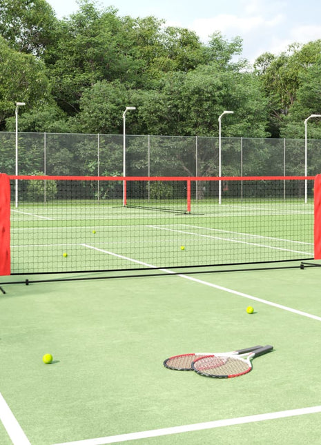 Tennisnet 300x100x87 cm polyester zwart en rood