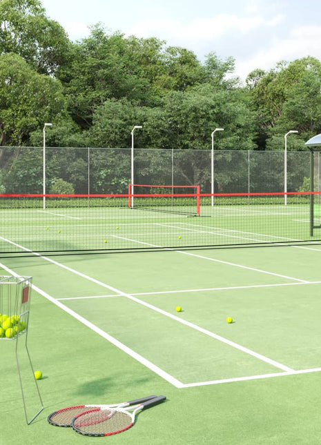 Tennisnet 600x100x87 cm polyester zwart en rood
