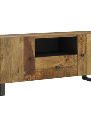 Tv-Meubel 105X33,5X46 Cm Massief Mangohout En Bewerkt Hout