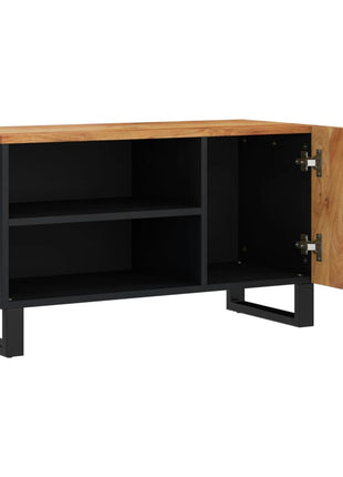 Tv-Meubel 80X33X46 Cm Massief Acaciahout En Bewerkt Hout
