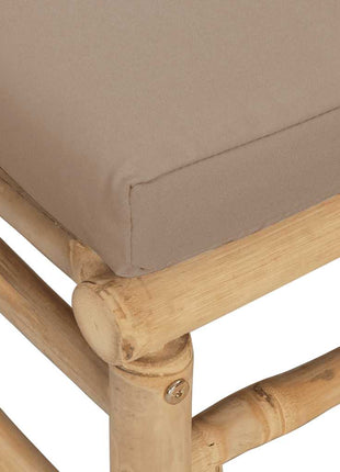 2-Delige Loungeset Met Kussens Bamboe