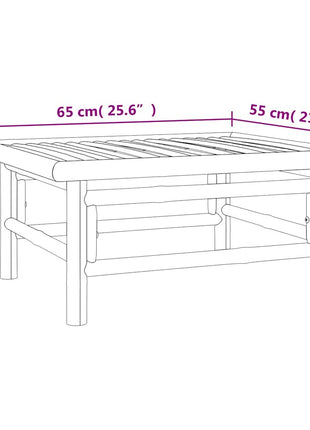 2-Delige Loungeset Met Kussens Bamboe