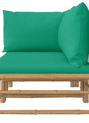 2-Delige Loungeset Met Kussens Bamboe