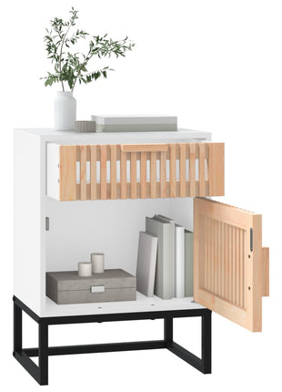 Nachtkastjes 40X30X55,5 Cm Bewerkt Hout En Ijzer