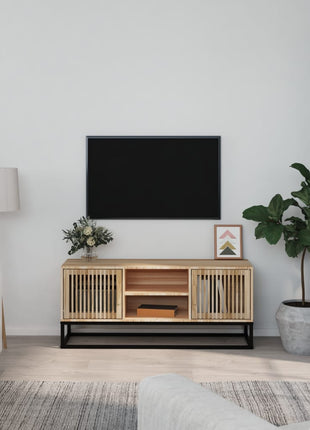 Tv-Meubel 105X30X45 Cm Bewerkt Hout En Ijzer