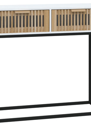 Wandtafel 80X30X75 Cm Bewerkt Hout En Ijzer