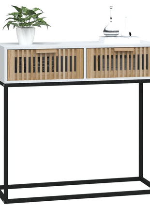 Wandtafel 80X30X75 Cm Bewerkt Hout En Ijzer