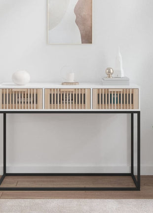 Wandtafel 105X30X75 Cm Bewerkt Hout En Ijzer