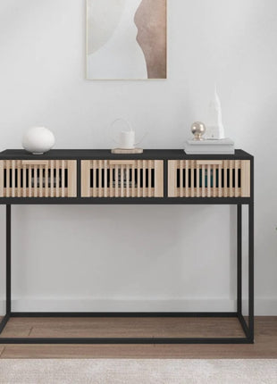 Wandtafel 105X30X75 Cm Bewerkt Hout En Ijzer