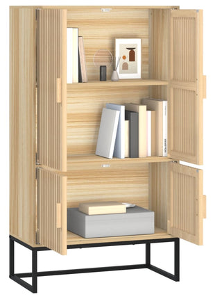 Hoge Kast 70X35X125 Cm Bewerkt Hout