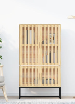 Hoge Kast 70X35X125 Cm Bewerkt Hout