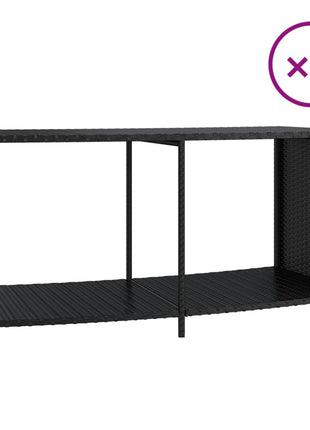 Opbergschappen 2 St Poly Rattan