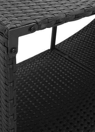 Opbergschappen 2 St Poly Rattan