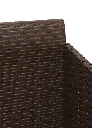 Ligbed Met Kussens 182X118X63 Cm Poly Rattan