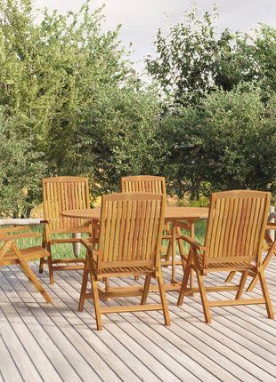 7-Delige Tuinset Massief Teakhout