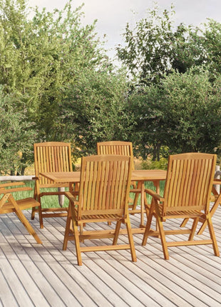 7-Delige Tuinset Massief Teakhout