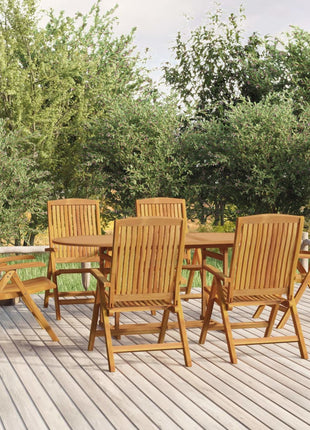 7-Delige Tuinset Massief Teakhout