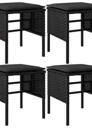 Tuinvoetenbanken Met Kussens Poly Rattan