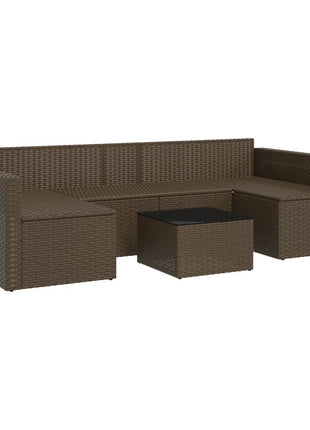 Loungeset Met Kussens Poly Rattan