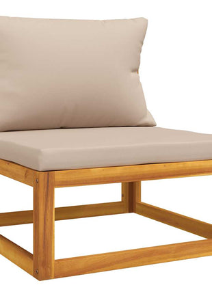 2-Delige Loungeset Met Kussens Massief Acaciahout