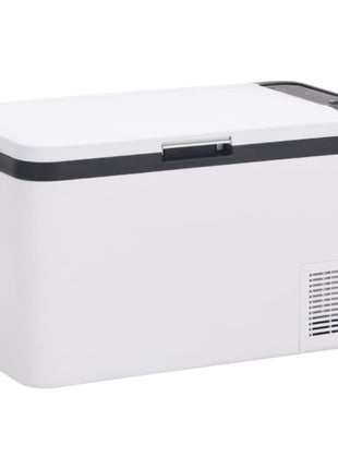 Koelbox Met Handvat En Adapter Pp & Pe Zwart En Wit