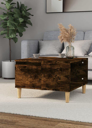 Salontafel 55X55X36,5 Cm Bewerkt Hout