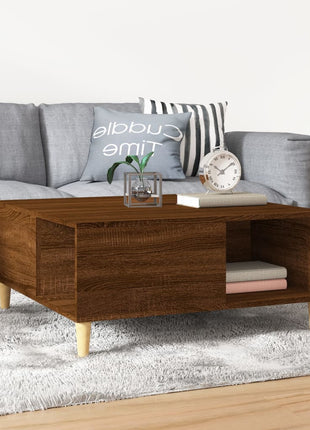 Salontafel 80X80X36,5 Cm Bewerkt Hout