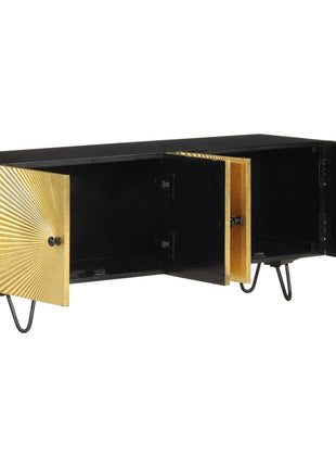 Tv-Meubel 110X30X45 Cm Massief Mangohout