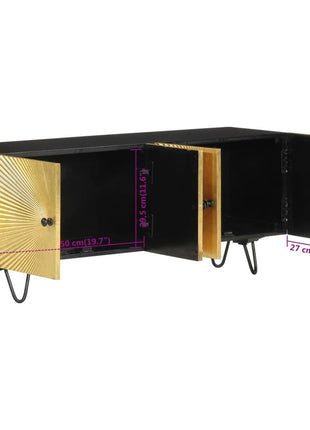 Tv-Meubel 110X30X45 Cm Massief Mangohout