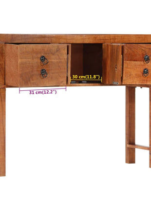Wandtafel 120X32X80 Cm Massief Ruw Acaciahout