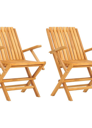 Tuinstoelen inklapbaar 2 st 61x67x90 cm massief teakhout