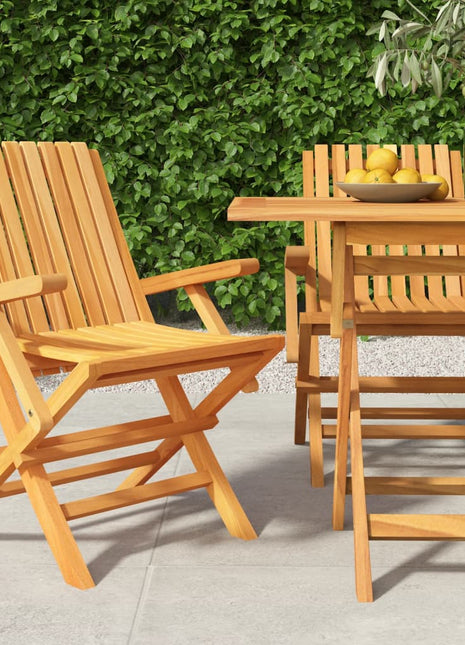 Tuinstoelen inklapbaar 2 st 61x67x90 cm massief teakhout