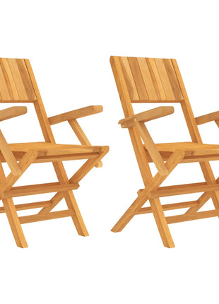 Tuinstoelen inklapbaar 2 st 55x61x90 cm massief teakhout