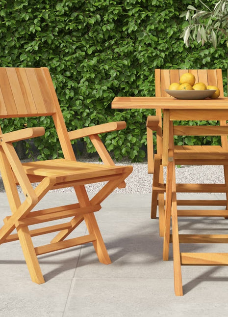Tuinstoelen inklapbaar 2 st 55x61x90 cm massief teakhout