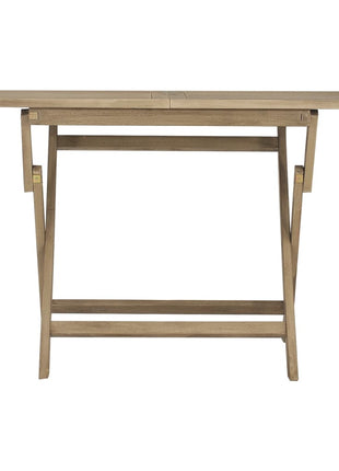 Tuintafel Inklapbaar 120X70X75 Cm Massief Teakhout