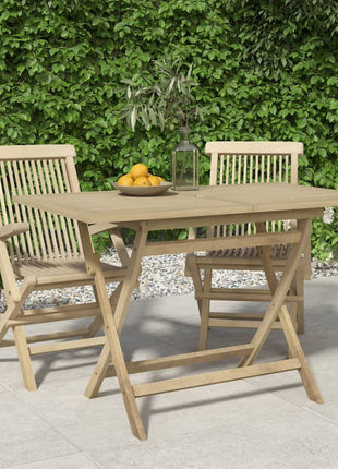 Tuintafel Inklapbaar 120X70X75 Cm Massief Teakhout