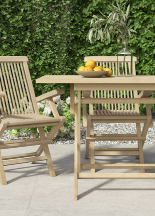 Tuinstoelen Inklapbaar 56X61X89 Cm Massief Teakhout Grijs