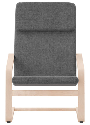 Relaxstoel stof donkergrijs