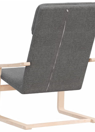 Relaxstoel stof donkergrijs