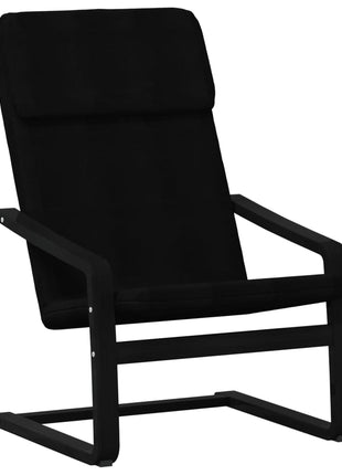 Relaxstoel stof zwart