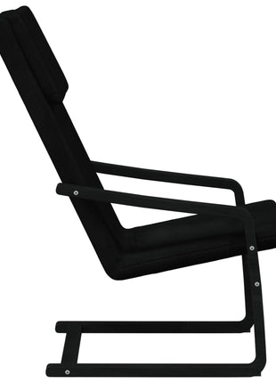 Relaxstoel stof zwart