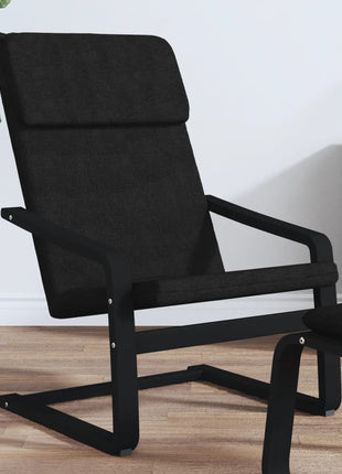 Relaxstoel stof zwart