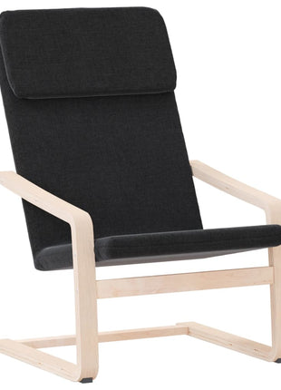 Relaxstoel stof zwart