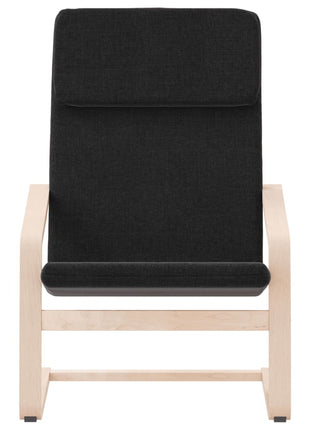 Relaxstoel stof zwart