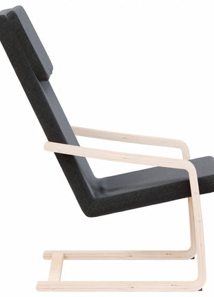 Relaxstoel stof zwart