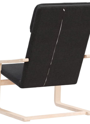 Relaxstoel stof zwart