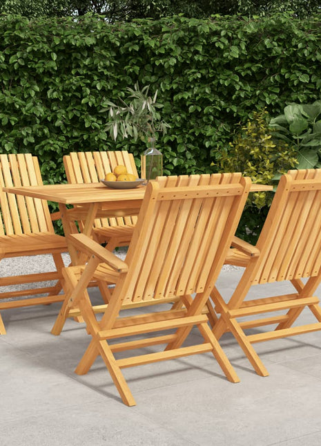 7-Delige Tuinset Massief Teakhout
