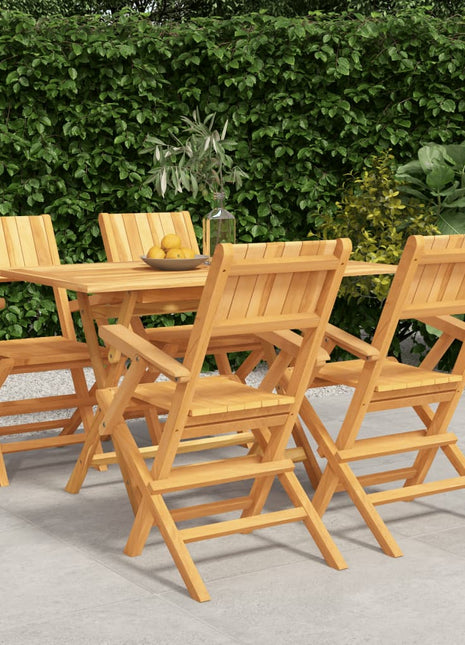 7-Delige Tuinset Massief Teakhout